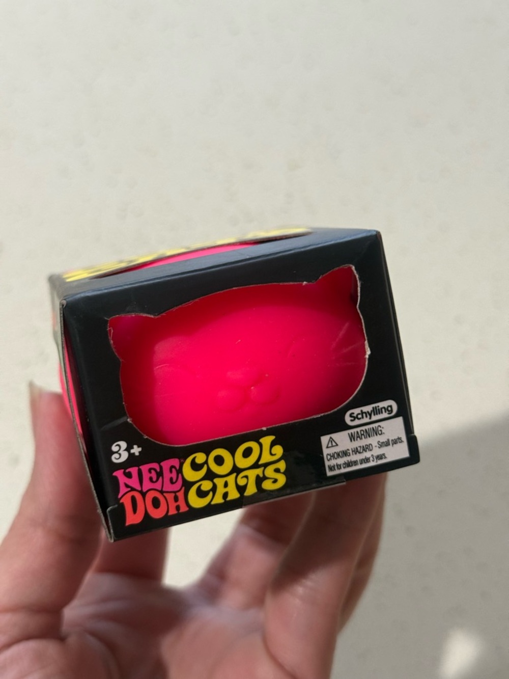 Nee Doh Cool Cats Squishy Toy - Pink